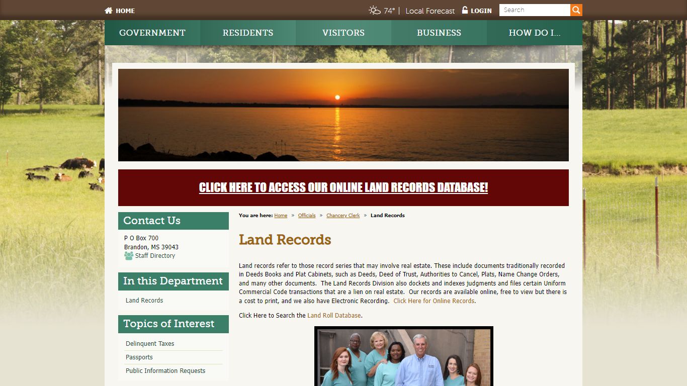 Land Records / Rankin County, Mississippi